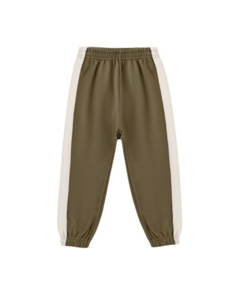 Rylee + Cru LLC Olive Paneled Sweatpant