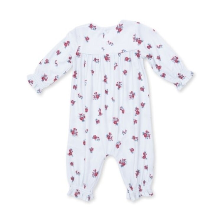 Angel Dear Alyssa Floral Smocked Romper