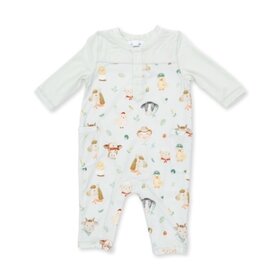 Angel Dear Baby Farm Faces Romper