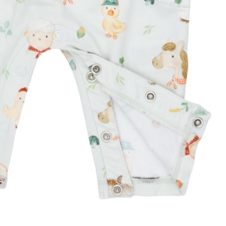 Angel Dear Baby Farm Faces Romper