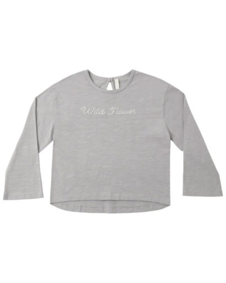 Rylee + Cru LLC Dusy Blue Wild Flower Luna Top