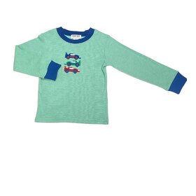 Ishtex Green Stripe Race Car LS Shirt