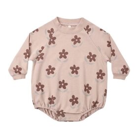 Rylee + Cru LLC Rosewood Crew Neck Ditsy Romper