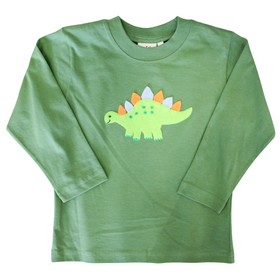 Luigi Kids Green Stegosaurus LS Shirt