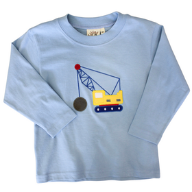 Luigi Kids Sky Blue Crane LS Shirt