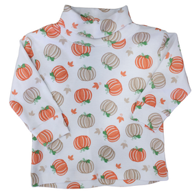 Luigi Kids Fall Pumpkin Print Turtleneck