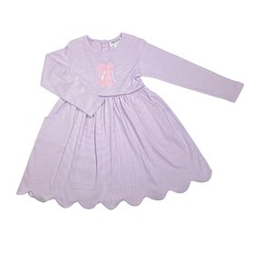 Ishtex Purple Stripe Ballet Shoes Dress