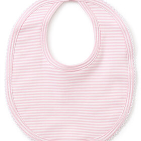 Kissy Kissy Pink Stripe Bib