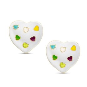 Lily Nily White Puffed Heart