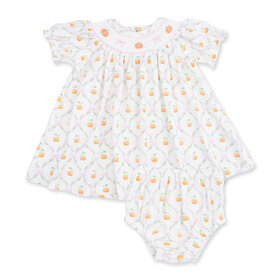 Angel Dear Pretty Pumpkin Trellis Jane Bishopo Dress Set