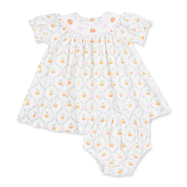 Angel Dear Pretty Pumpkin Trellis Jane Bishopo Dress Set