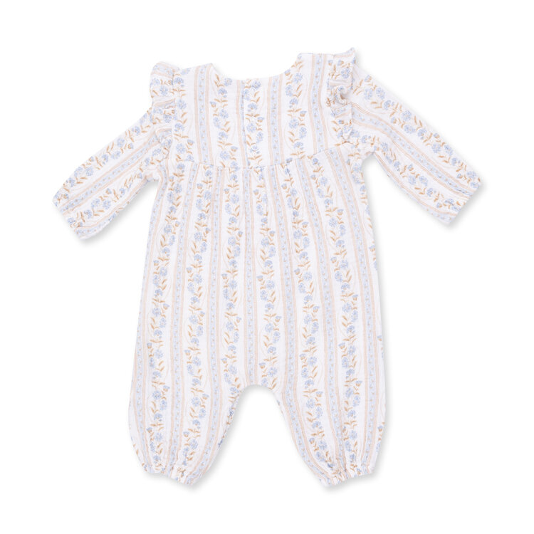 Angel Dear Catarina Floral Ruffle Sleeve Romper