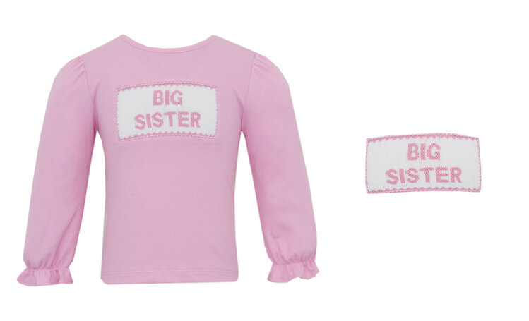 Anavini Pink Big Sister F26 LS Shirt