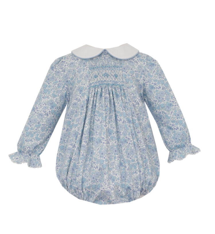 Petit Bebe Blue Liberty Print Joy Bubble
