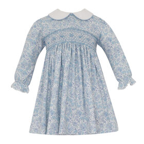 Petit Bebe Blue Liberty Print Joy Dress