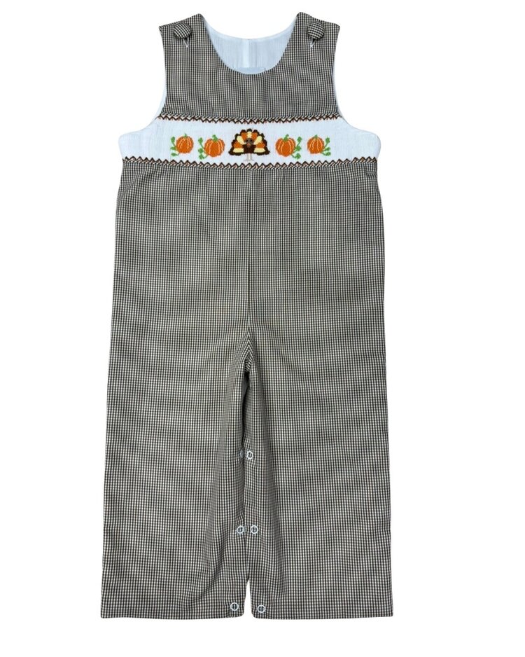 Delaney Brown JonJon Smocked Turkey/Pumpkins