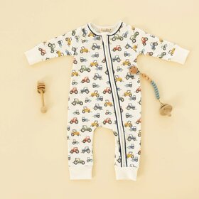 Magnolia Baby Harvest Haulers Zip Playsuit