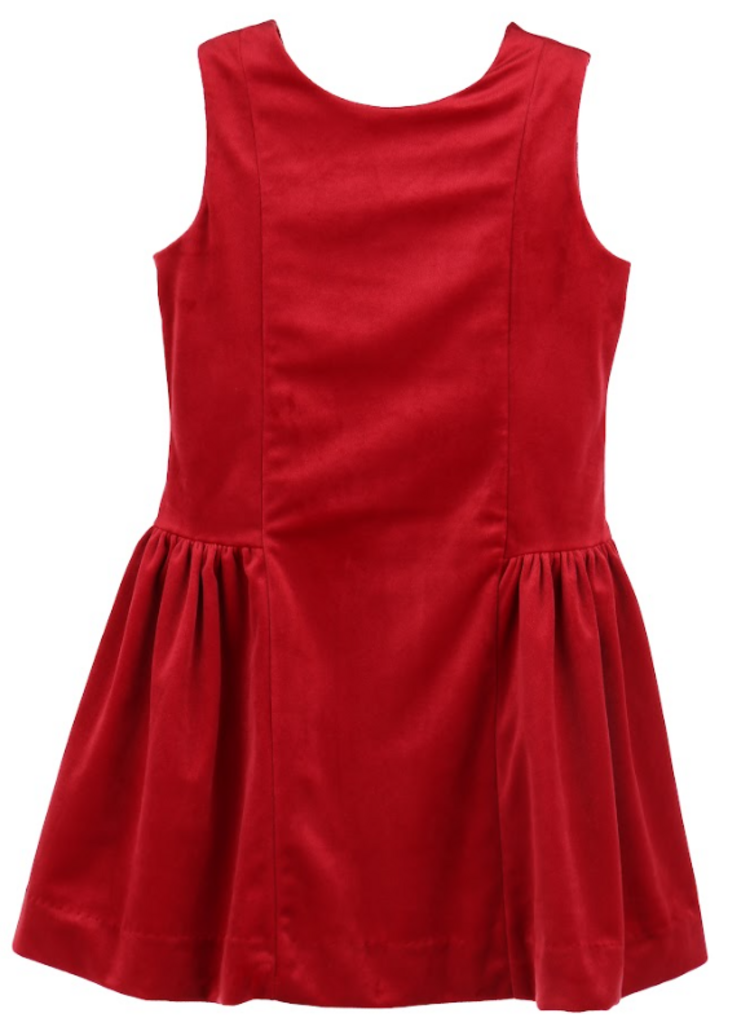 Maria Casero Velvet Princess Dress Red