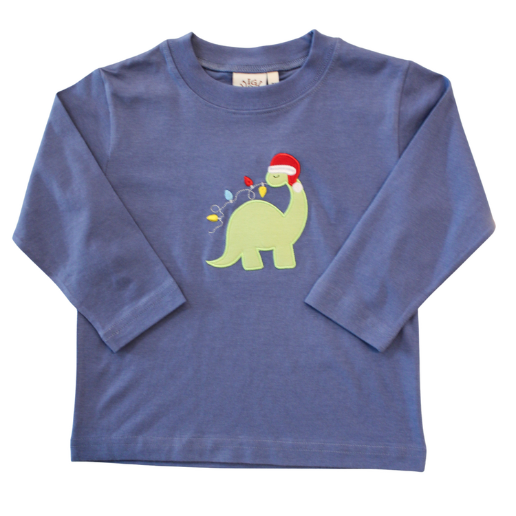 Luigi Kids Dinosaur w/Lights LS Blue Shirt