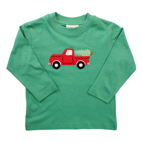 Luigi Kids Red Truck w/Tree Green LS Shirt