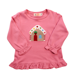 Luigi Kids Pink Gingerbread House Swing Top