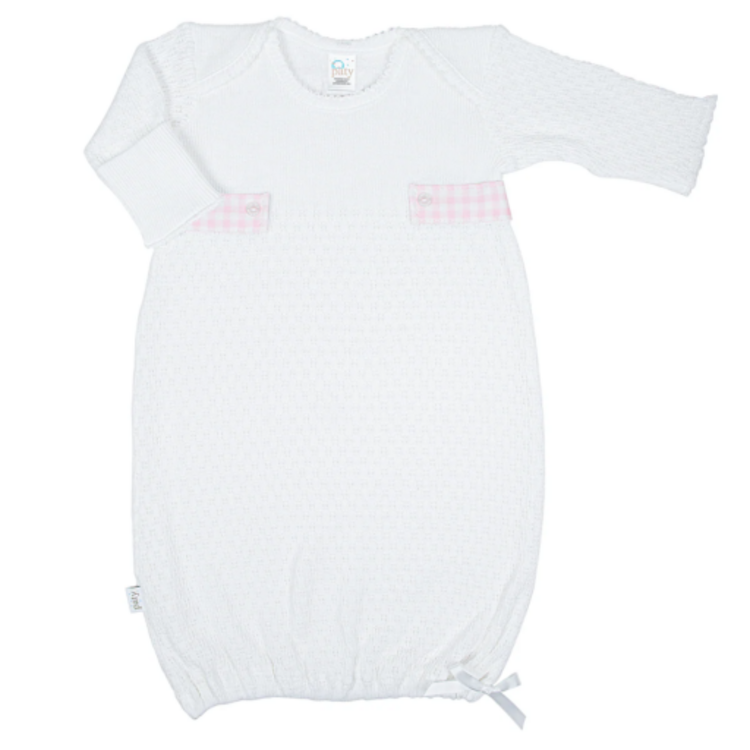 Paty White Gown with Side Tab