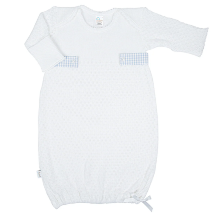 Paty White Gown with Side Tab