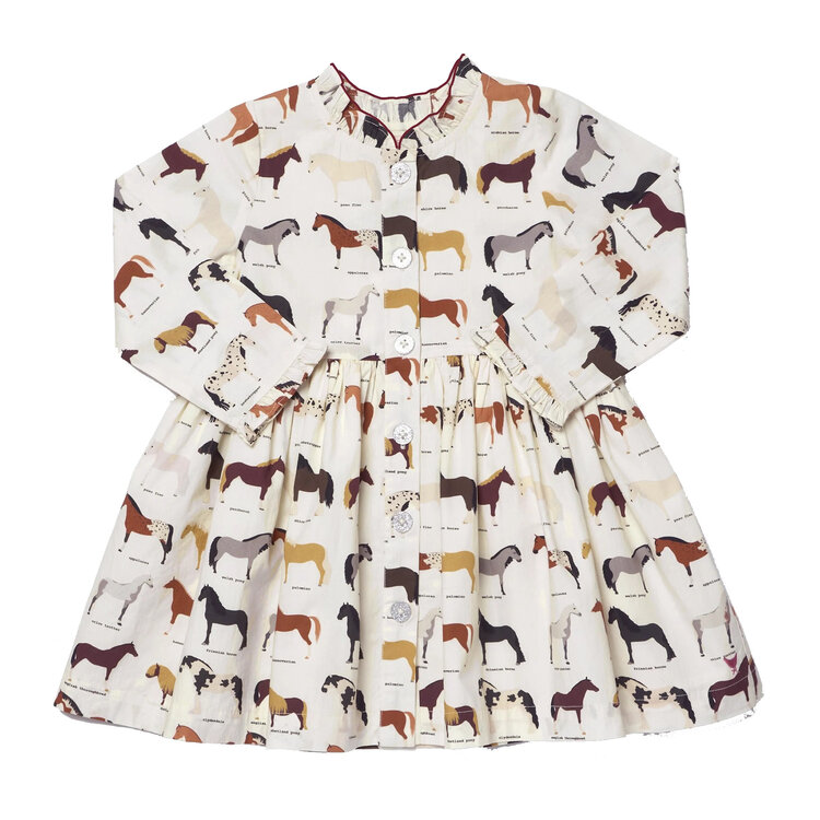 Pink Chicken Horse Breeds Autumn Dress