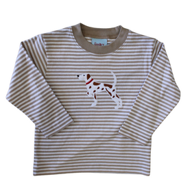 The Smiley Crab Brown Stripe Pointer Dog Shirt