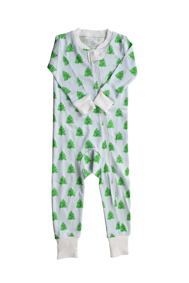 Proper Peony Blue Tannenbaum Zip Coverall
