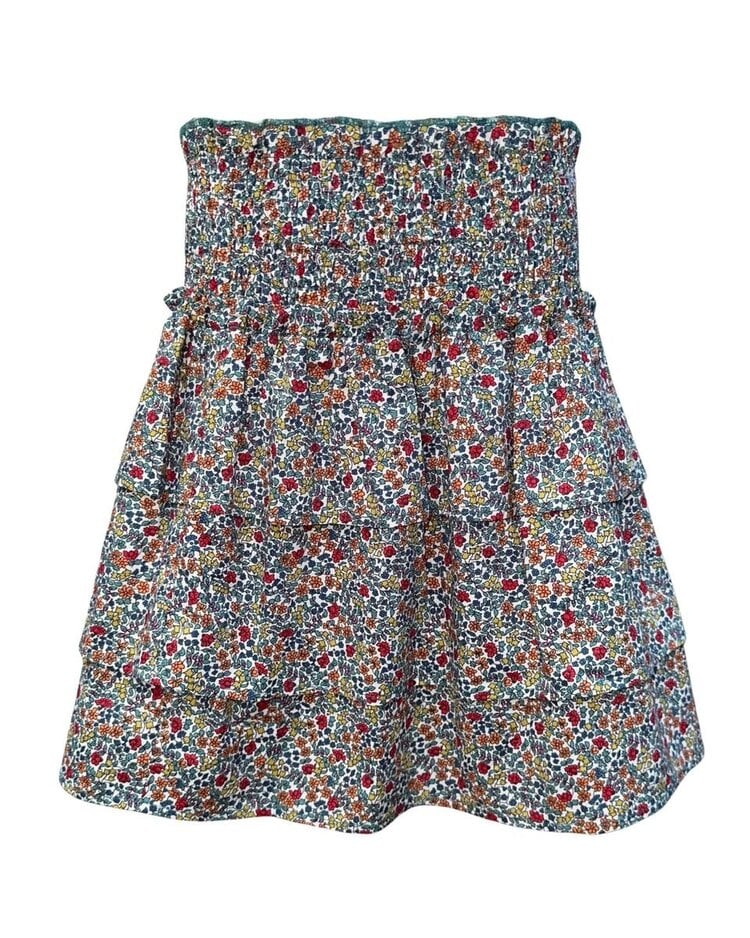 Pleat Sally Skirt Winter Wildflowers