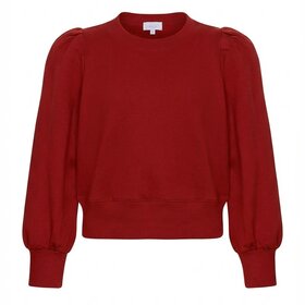 Pleat Jane Sweatshirt Red