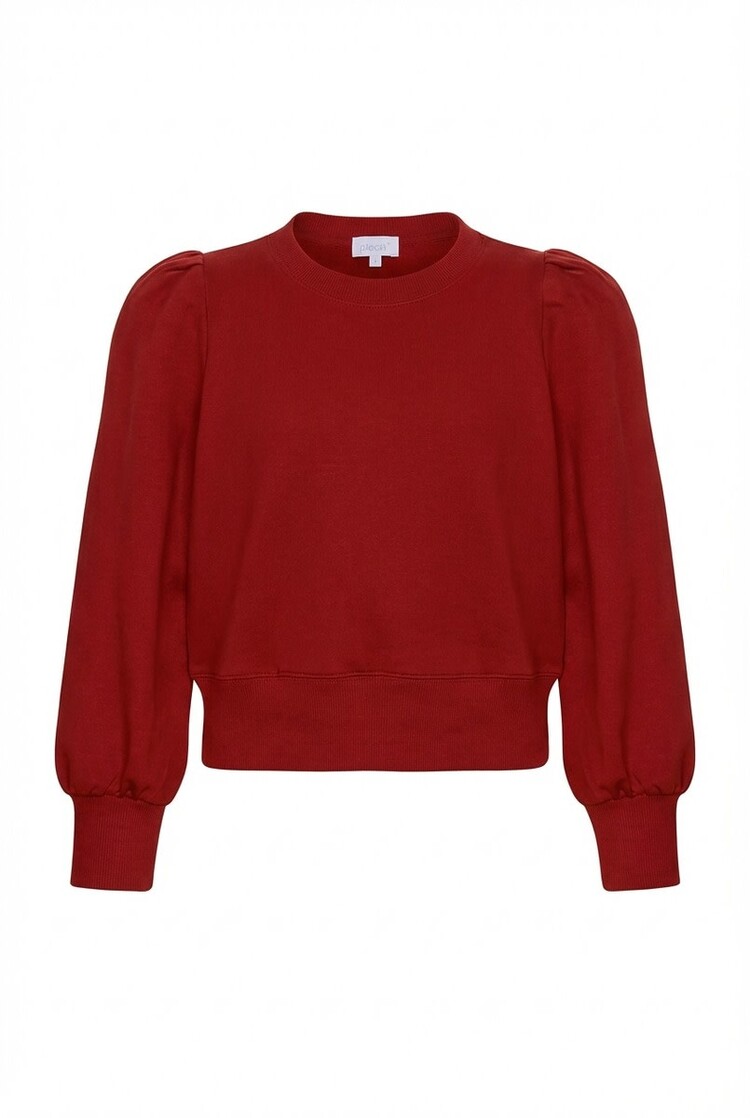 Pleat Jane Sweatshirt Red