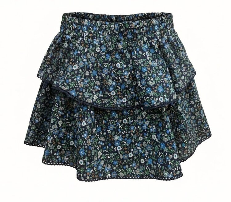 Pleat Parker Skort Twilight Floral