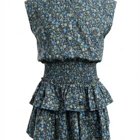Pleat Drew Dress Twilight Floral