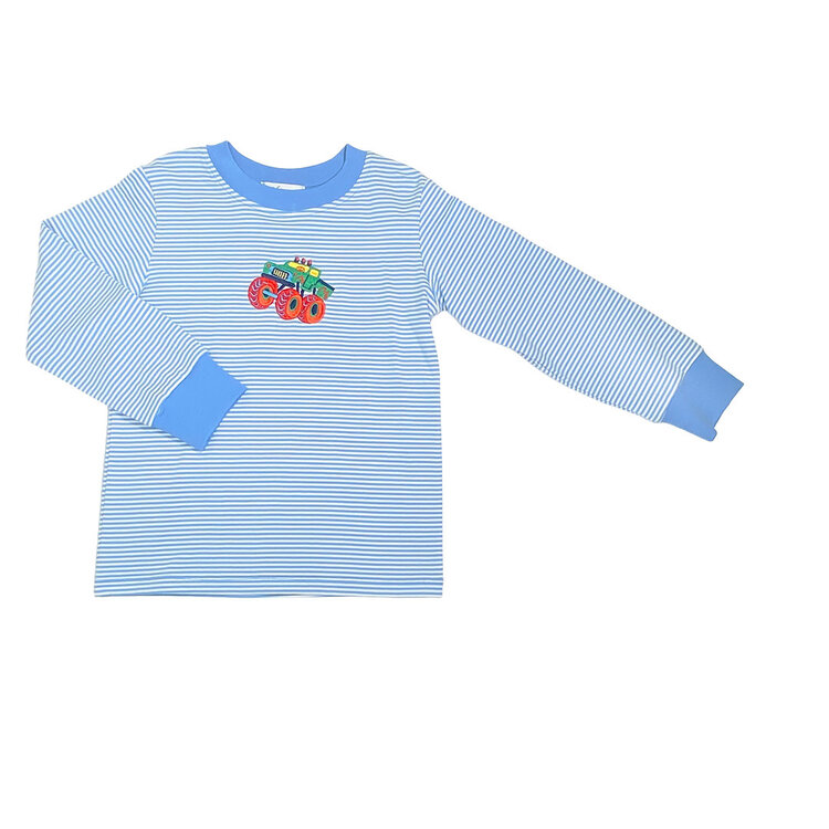 Ishtex Blue Stripe LS Monster Truck Shirt