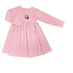 Ishtex Pink Stripe LS Turkey Dress