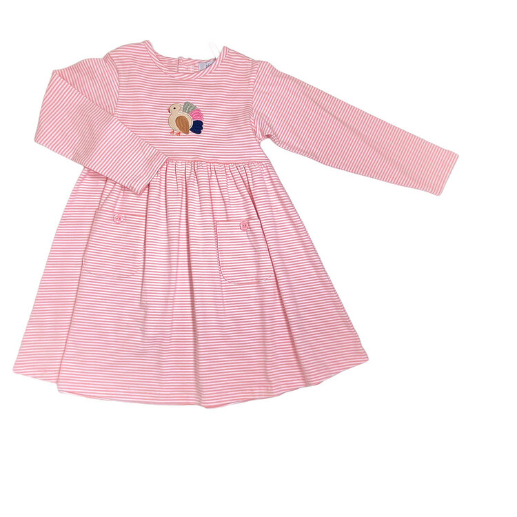 Ishtex Pink Stripe LS Turkey Dress