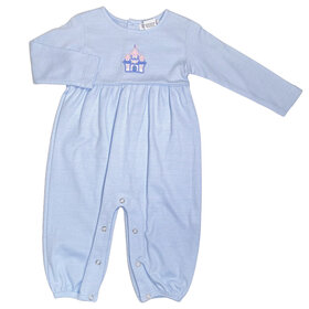 Ishtex Lt. Blue Stripe Castle Romper