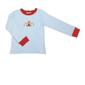 Ishtex Blue Stripe Gingerbread LS Shirt