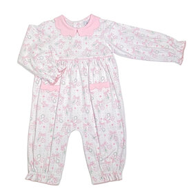 Ishtex Pastel Pink Ornaments Romper