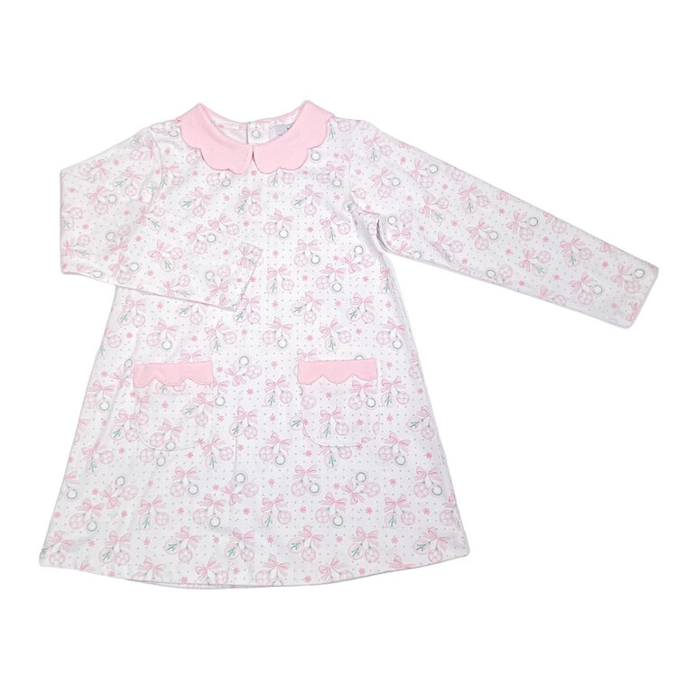 Ishtex Pastel Pink Ornaments Dress