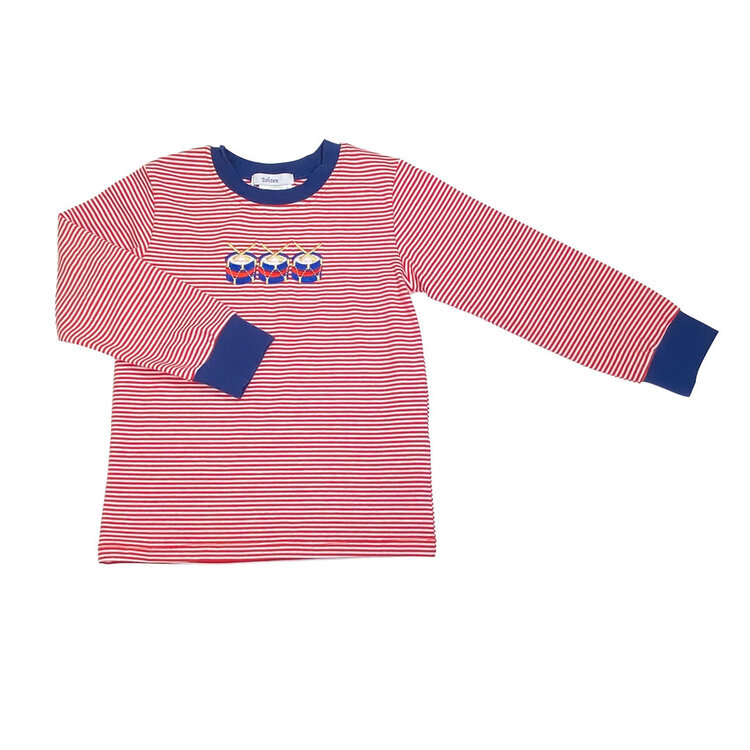 Ishtex Red Stripe Drums LS Shirt