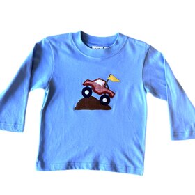 Luigi Kids Blue Monster Truck Clmbing Hill