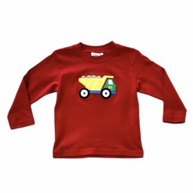 Luigi Kids Red Dump Truck LS Shirt