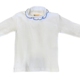Luigi Kids Turtleneck w/Ruffle Edge