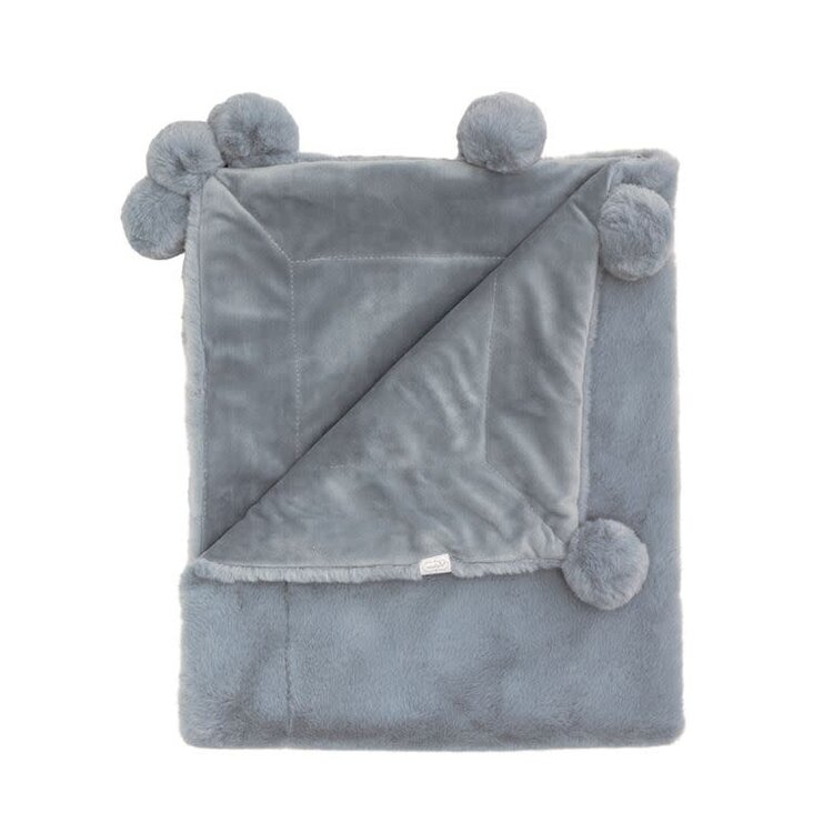 Mud Pie PomPom Blanket