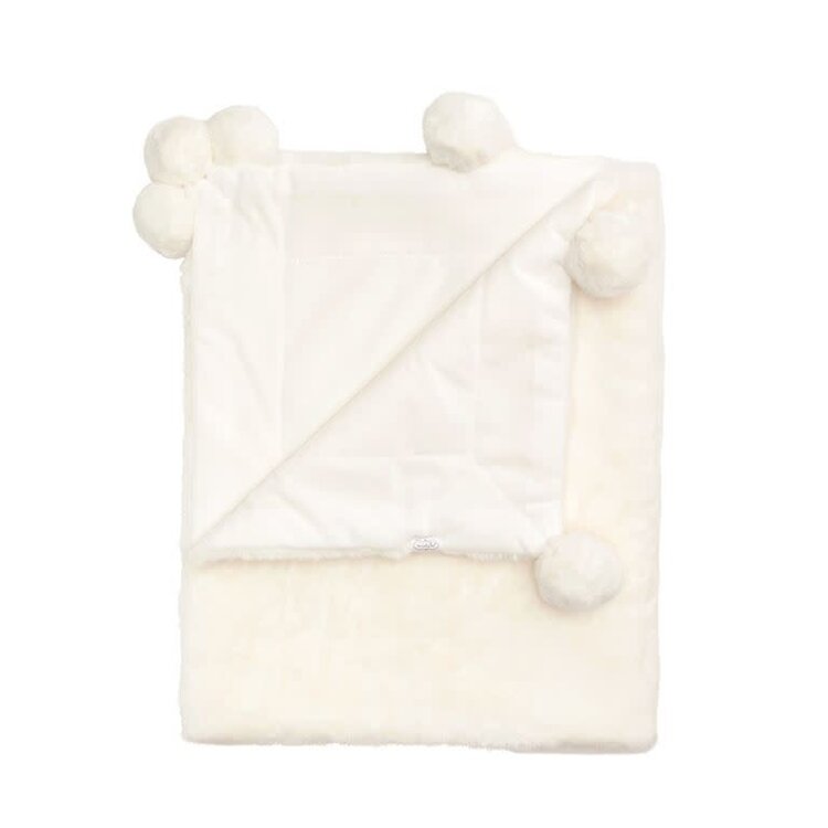 Mud Pie PomPom Blanket