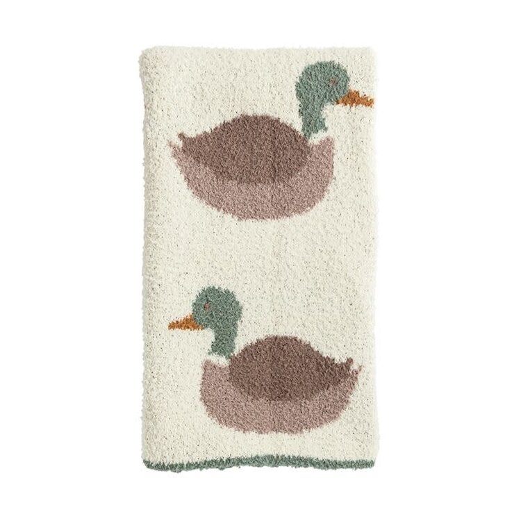 Mud Pie Mallard Chenille Blanket