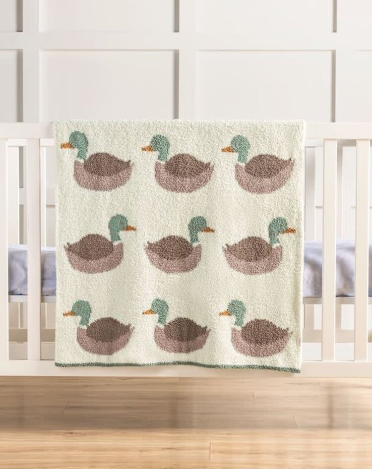 Mud Pie Mallard Chenille Blanket